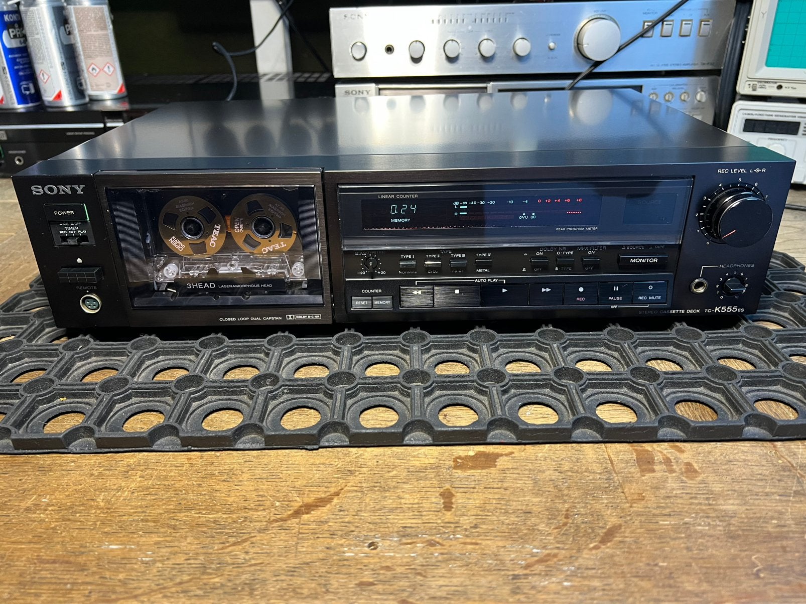 Sony TC-K555ES, Ophalen of Verzenden, Enkel, Sony, Tape counter