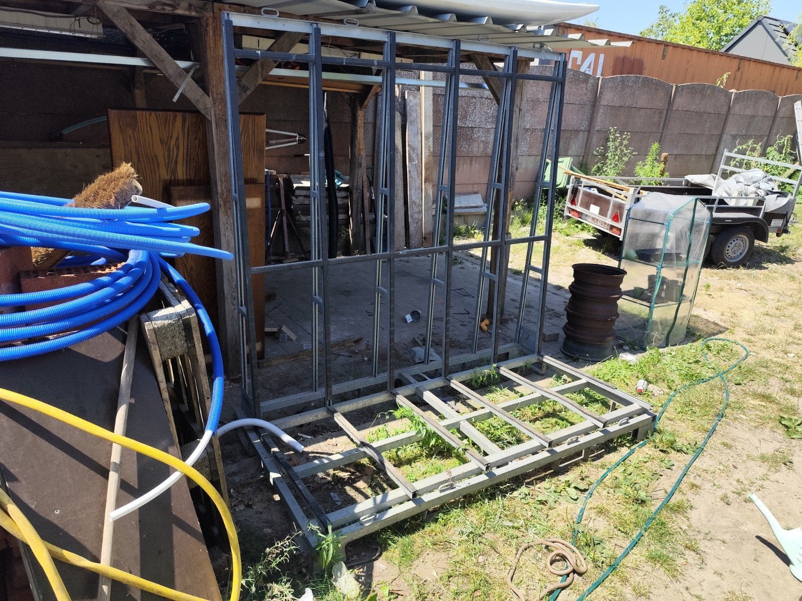 Grote glazen bok voor opslag of transport, Ophalen, Gebruikt, Overige typen, 160 cm of meer