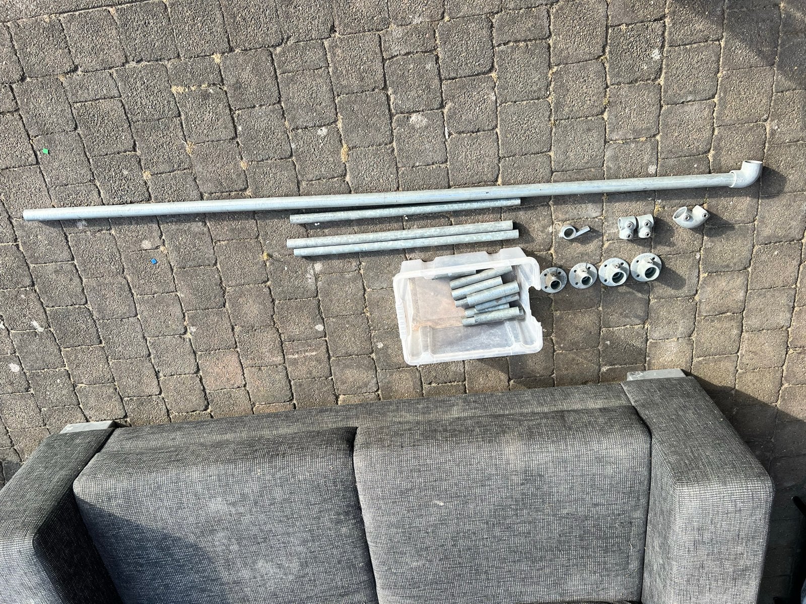 Gegalvaniseerde buizen, hoekstukken, poten etc., Ophalen, Overige materialen, Gebruikt, 2 tot 4 meter