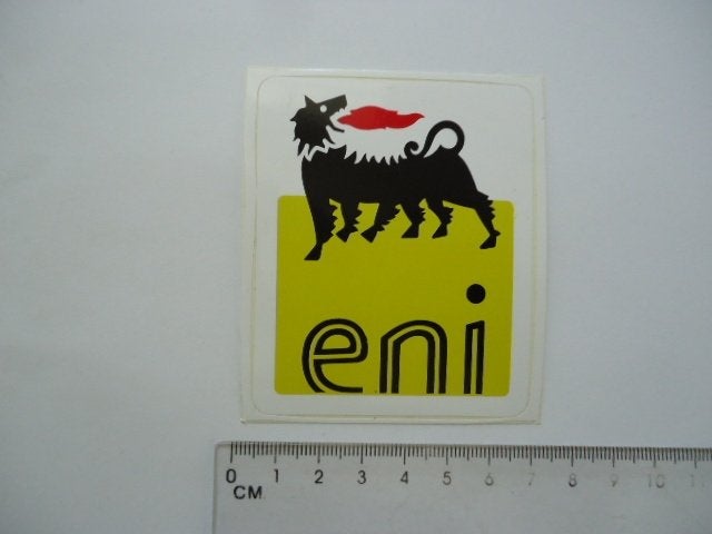sticker ENI  nieuw plastic agip motor scooter race cross, Verzenden, Zo goed als nieuw