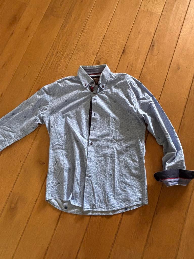 WAM Denim Herenoverhemd - Maat XL, Kleding | Heren, Overhemden, Ophalen of Verzenden, Zo goed als nieuw, Blauw, Halswijdte 43/44 (XL)