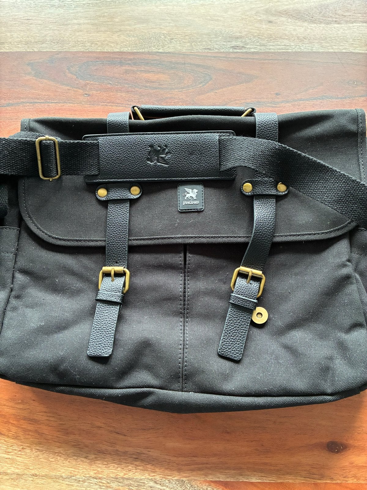 Nette Vanguard schoudertas/laptoptas - Zwart, Ophalen of Verzenden, Zo goed als nieuw, Zwart