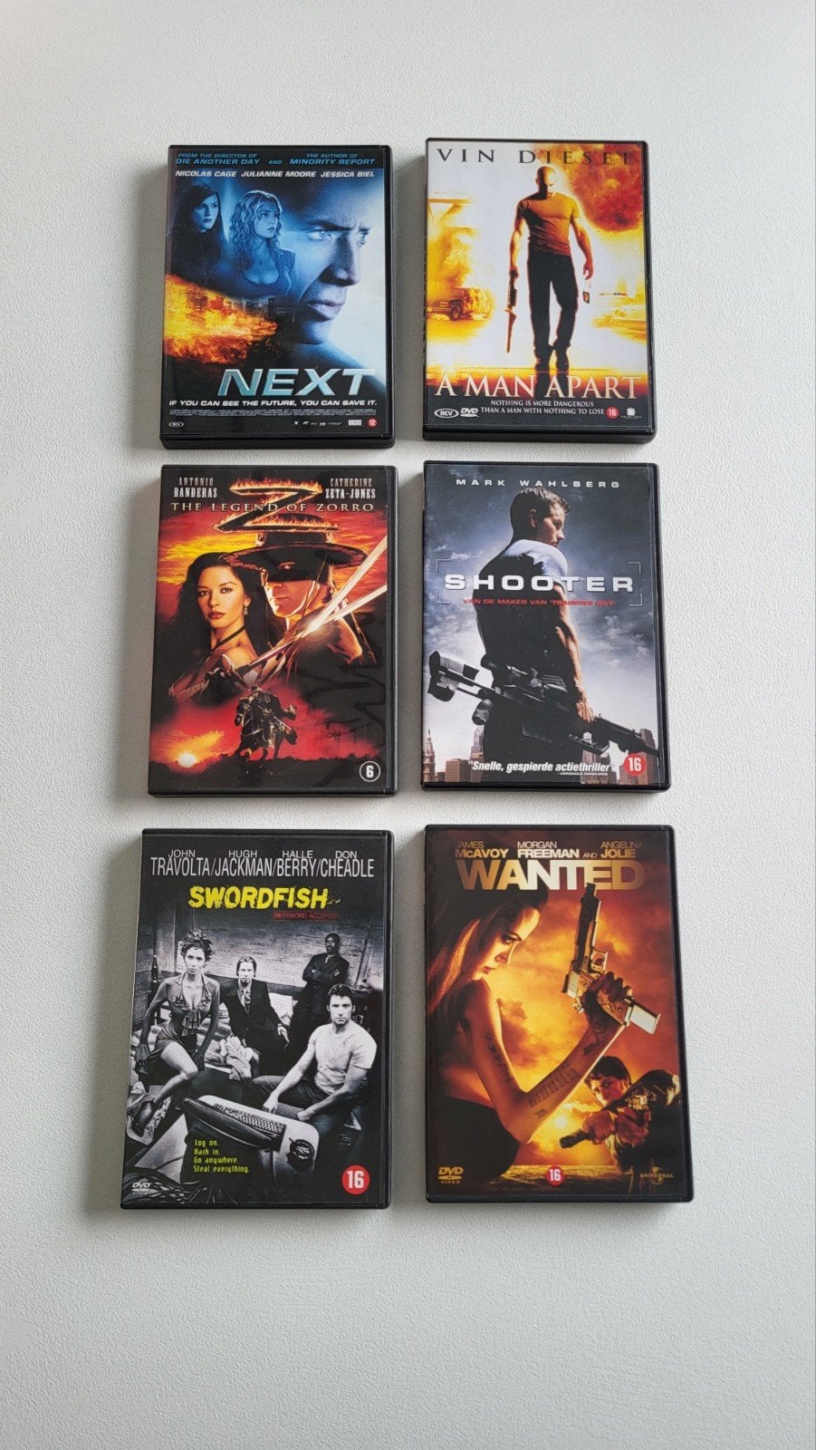 Diverse DVD's genre actie, Engels, Vanaf 16 jaar, Nederlands, Actie