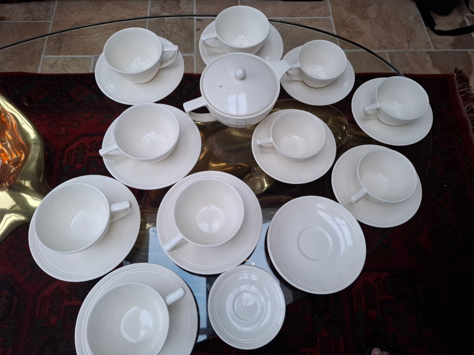 Jasper Conran servies wedgwood, Klassiek, Ophalen of Verzenden, Zo goed als nieuw, Kop(pen) en/of Schotel(s)