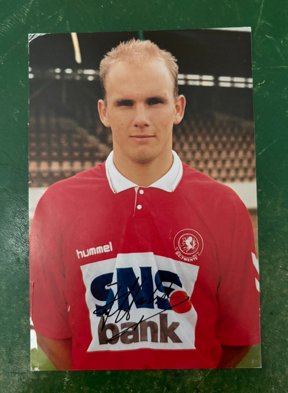 Spelerskaart Jan van Halst FC Twente 93-94, Verzamelen, Ophalen of Verzenden, Zo goed als nieuw, F.C. Twente, Spelerskaart