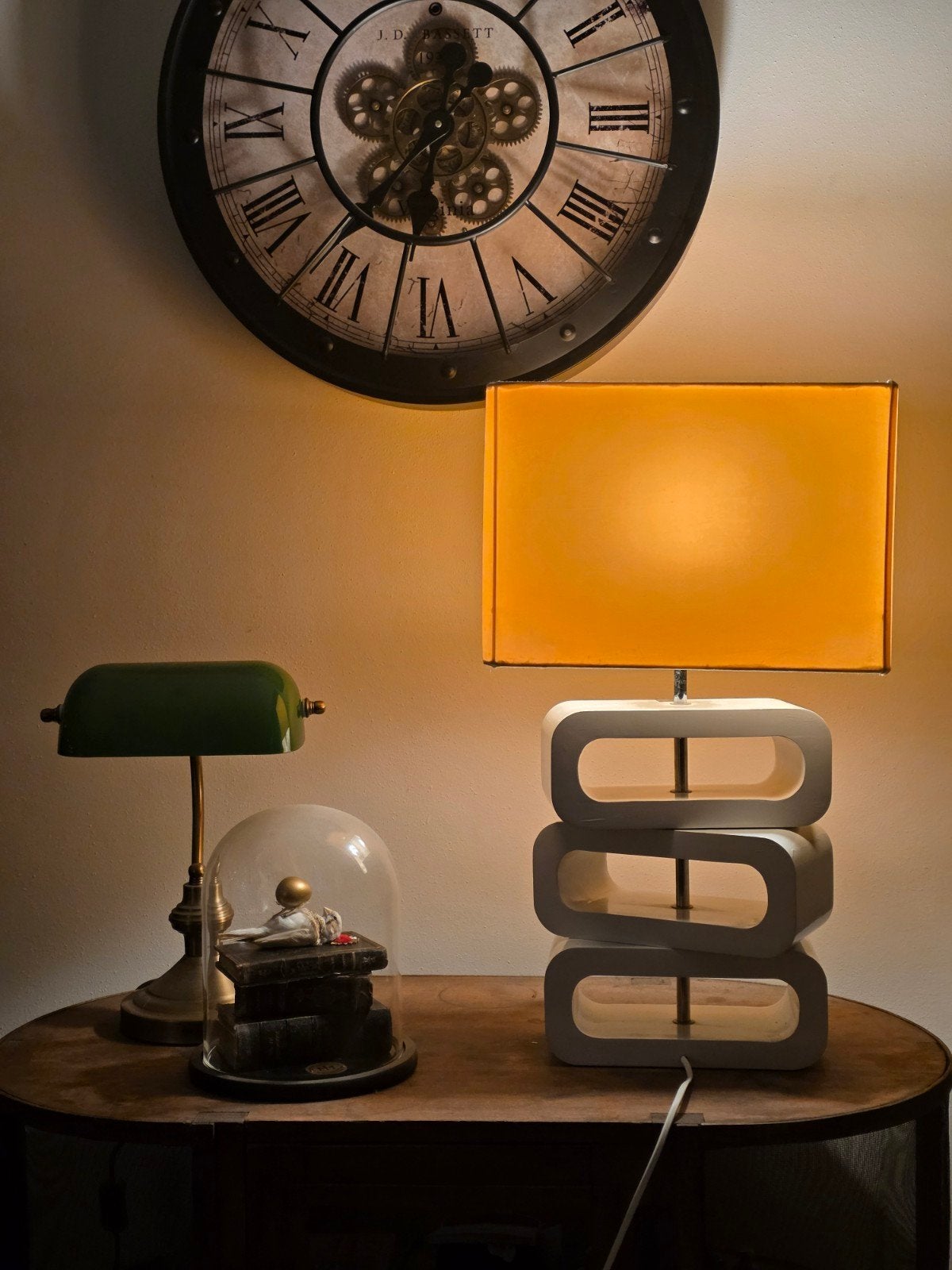 Jan des Bouvrie tafellamp, Overige merken, Wit, Modern, Metaal
