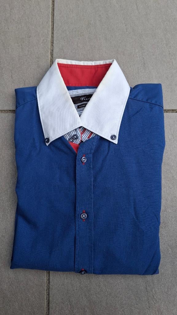 40 M Heren blouse Venti, Kleding | Heren, Overhemden, Gedragen, Halswijdte 39/40 (M), Blauw, Ophalen of Verzenden