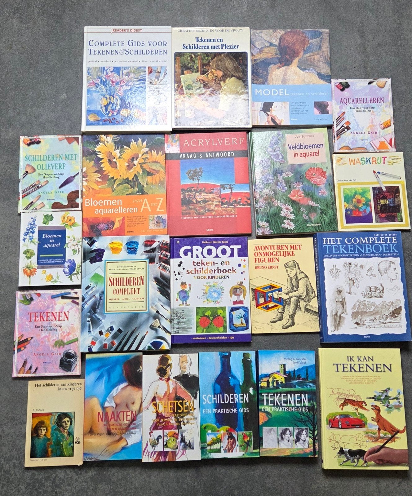 Grote collectie teken- en schilderboeken (20+ stuks), Ophalen of Verzenden, Gelezen, Fotografie algemeen, Diverse auteurs