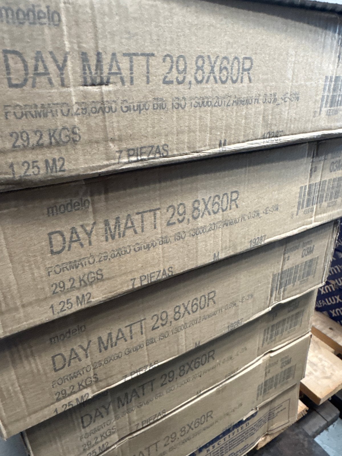 6,25 m² DAY MATT tegels 29,8x60R, Doe-het-zelf en Verbouw, Ophalen, 40 tot 60 cm, Keramiek, Nieuw