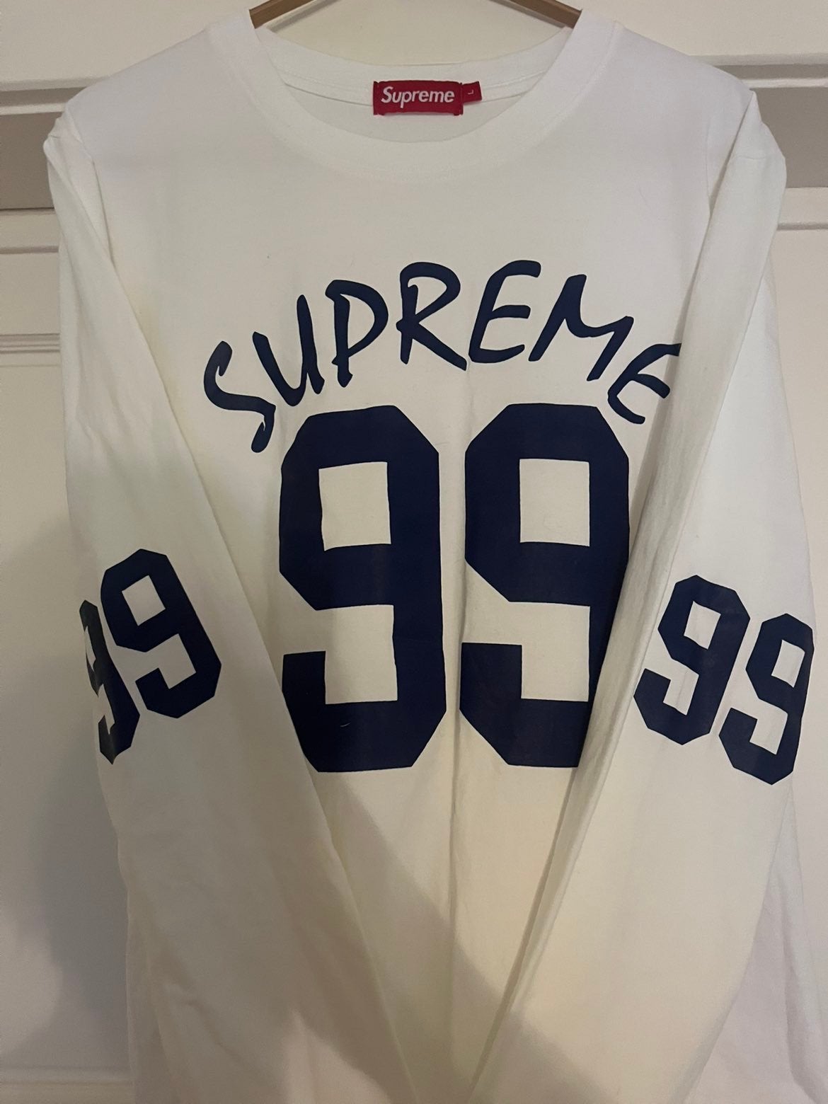 Supreme longsleeve, Ophalen of Verzenden, Nieuw, Maat 52/54 (L), Wit