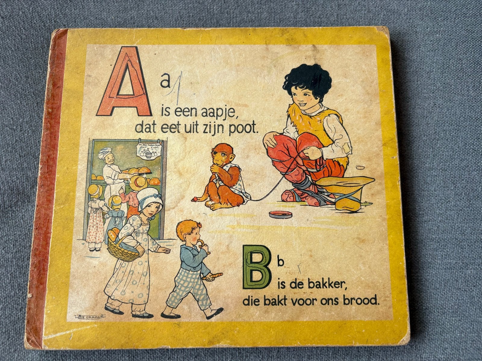 Rie Cramer ABC Boekje | Oud Kinderboek | Vintage Leesboek, Boeken, Ophalen of Verzenden, Gelezen, 3 tot 4 jaar