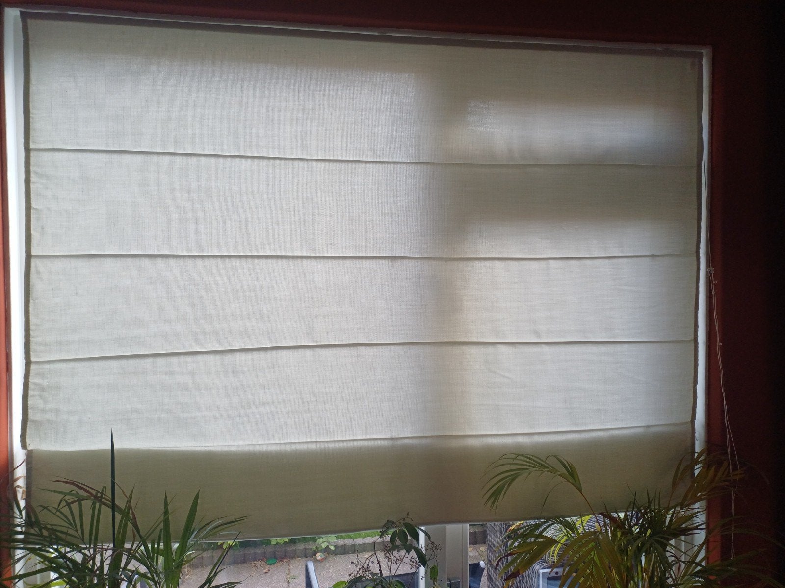 Lichte vouwgordijnen, Ophalen, Modern, warm, functioneel, 150 tot 200 cm, Zo goed als nieuw