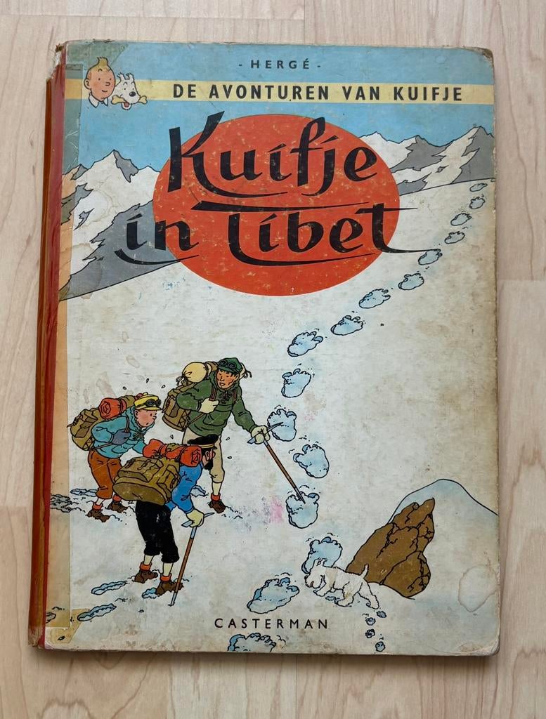 Kuifje in Tibet - hardcover 1960, Eén stripboek, Ophalen of Verzenden, Zo goed als nieuw