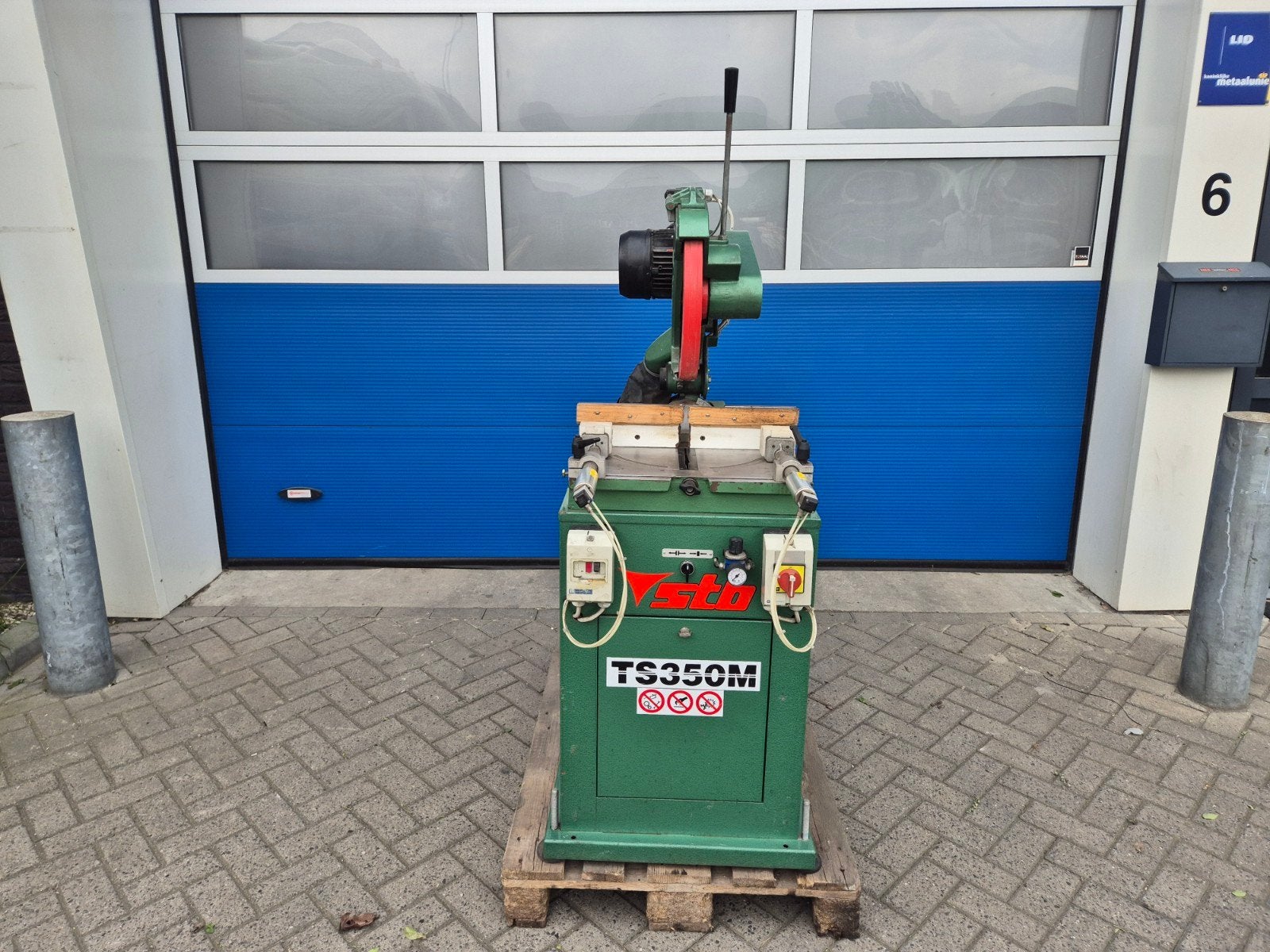 STB TS350M Cirkelzaagmachine met Pneumatische Klem, Gebruikt, Stb, Info@bolkmachinehandel.nl, Ophalen of Verzenden