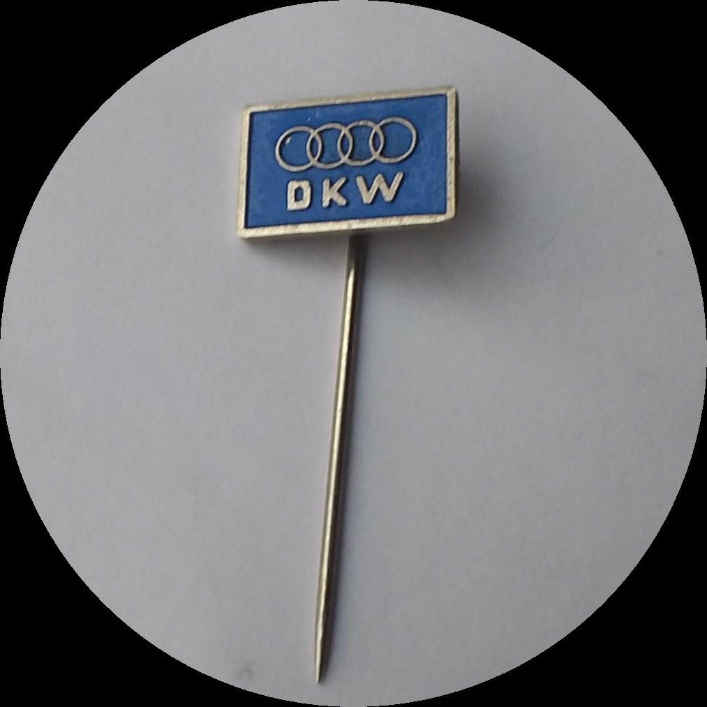 AUTO UNION DKW speldje, blauw, Ophalen of Verzenden, Zo goed als nieuw, Transport, Speldje of Pin