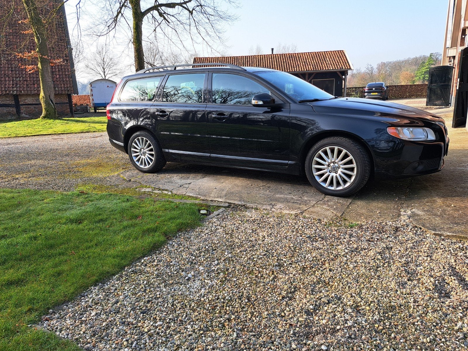 Volvo V70 2.5 T 147KW 2008 Black Sapphire, Auto's, Voorwielaandrijving, 1800 kg, Stationwagon, Handgeschakeld