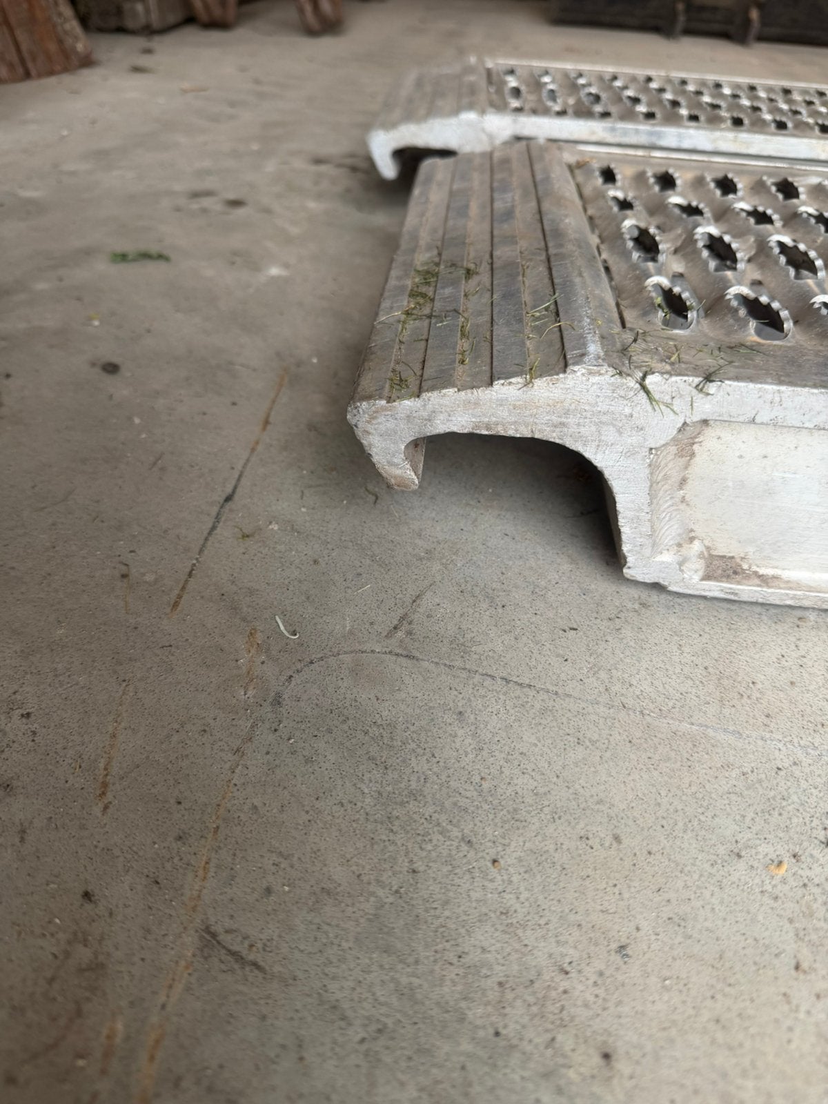 2 stuks Aluminium Rijplaten, Ophalen of Verzenden, Gebruikt