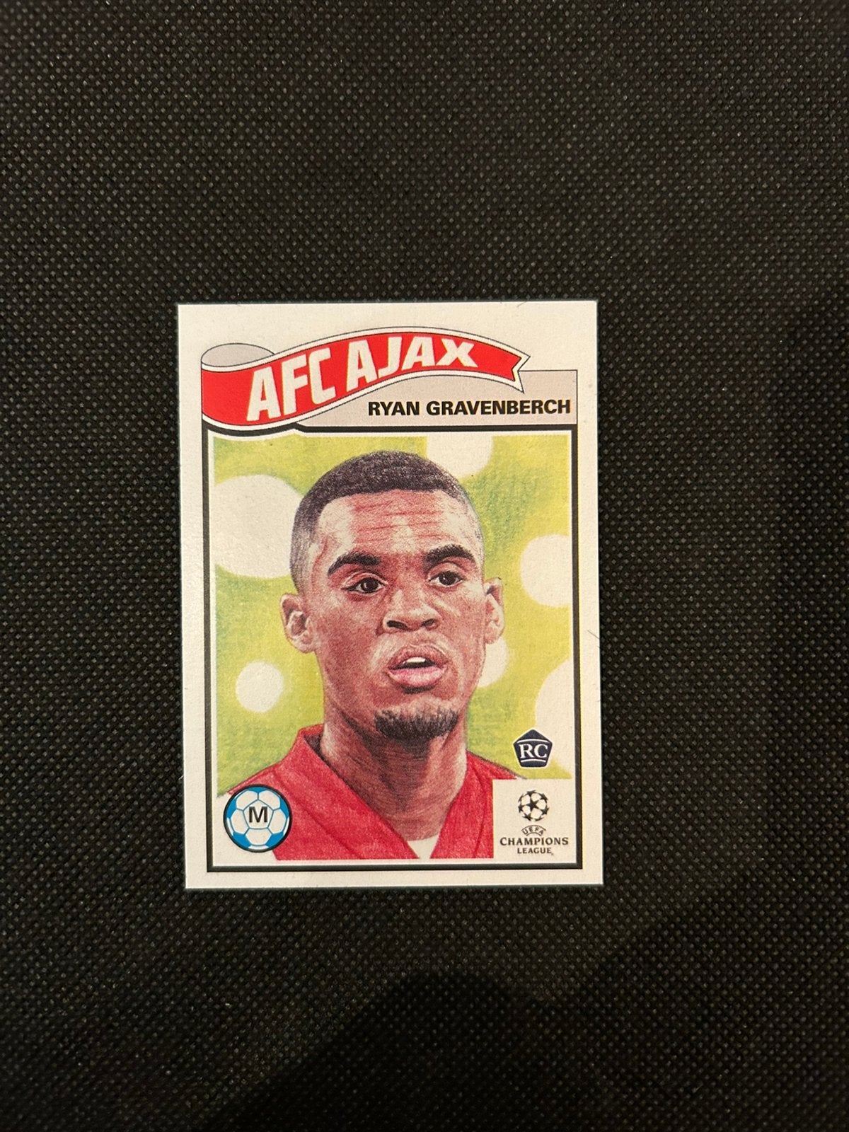 Ryan Gravenberch rookie kaartje, Verzenden, Zo goed als nieuw, Ajax, Poster, Plaatje of Sticker