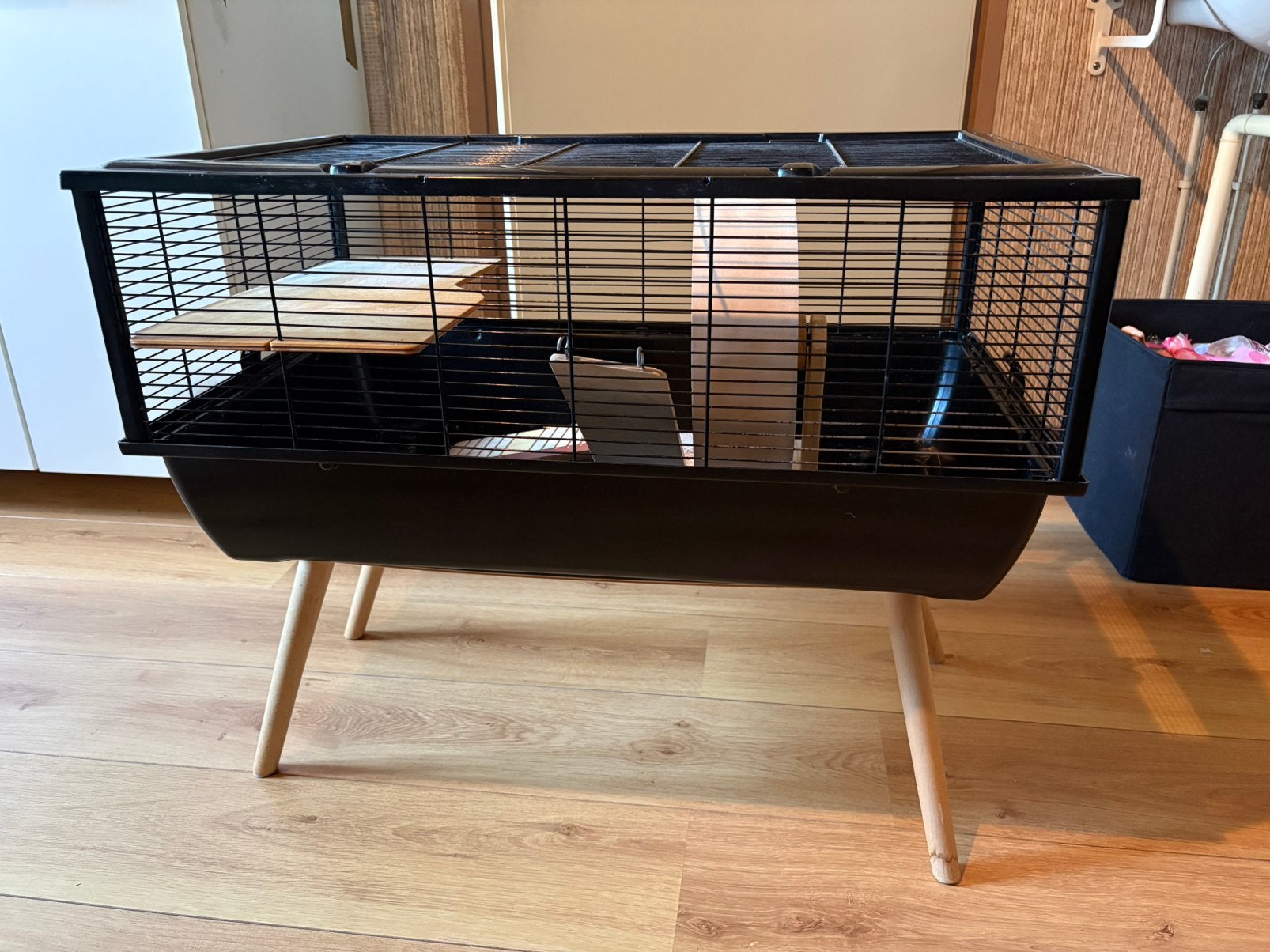 Hamsterkooi muizenhok knaagdierenverblijf op poten, Dieren en Toebehoren, Ophalen, Kooi, Gebruikt, 60 tot 90 cm