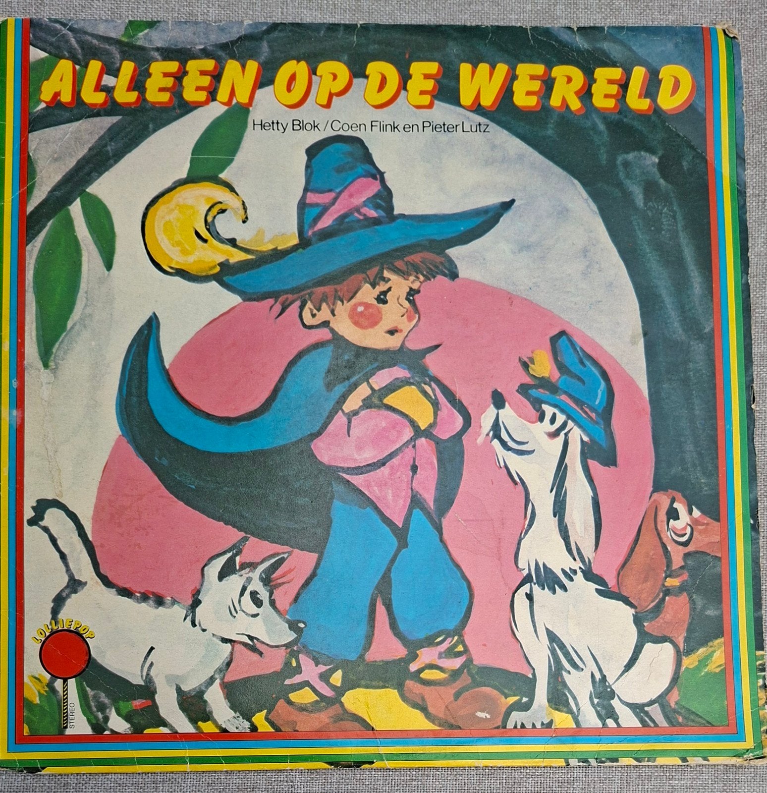 Alleen op de Wereld LP - Hetty Blok, Coen Flink, Pieter Lutz, LP, Gebruikt, Luisterboek, Ophalen of Verzenden