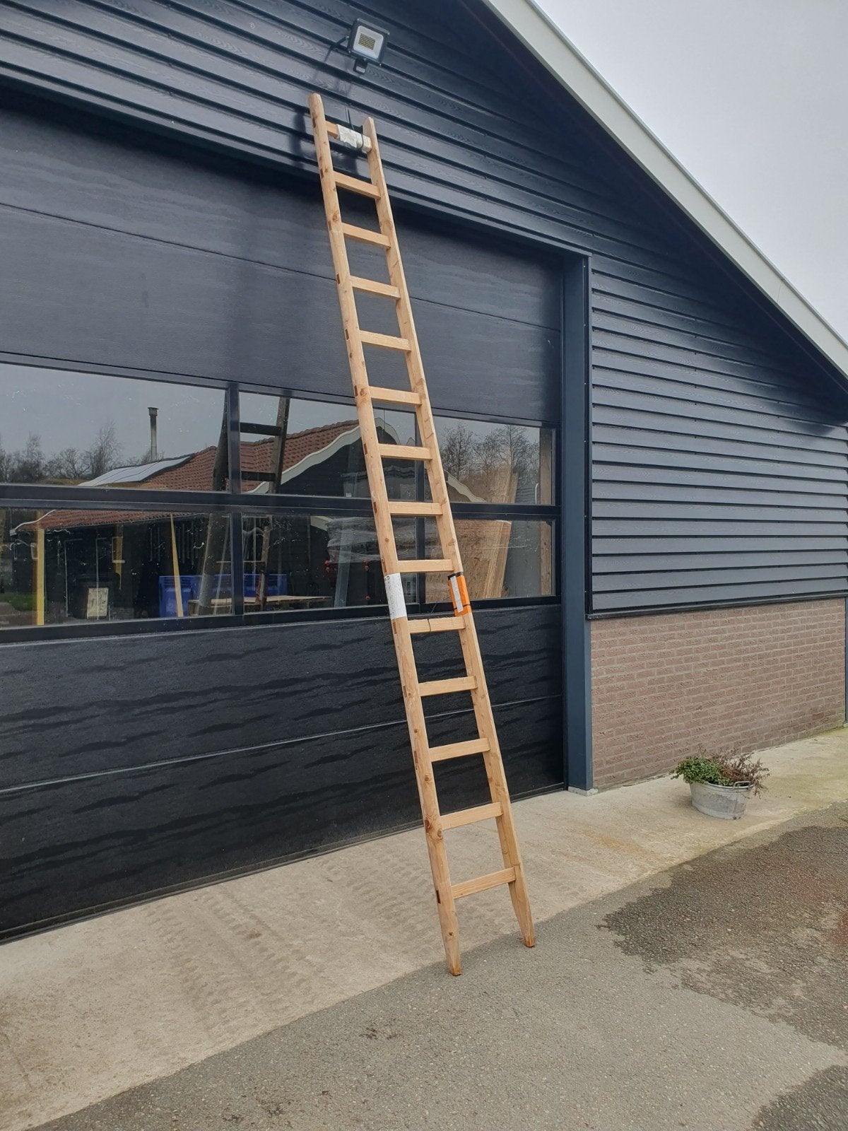 Houten ladder trap, Ophalen of Verzenden, Zo goed als nieuw, Nvt, 4 meter of meer
