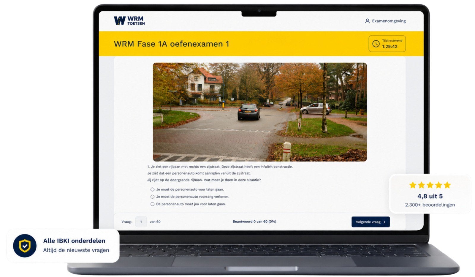 WRM Examen Oefenen | Fase 1A, 2A & 2B | IBKI, Ophalen, Zo goed als nieuw, Overige
