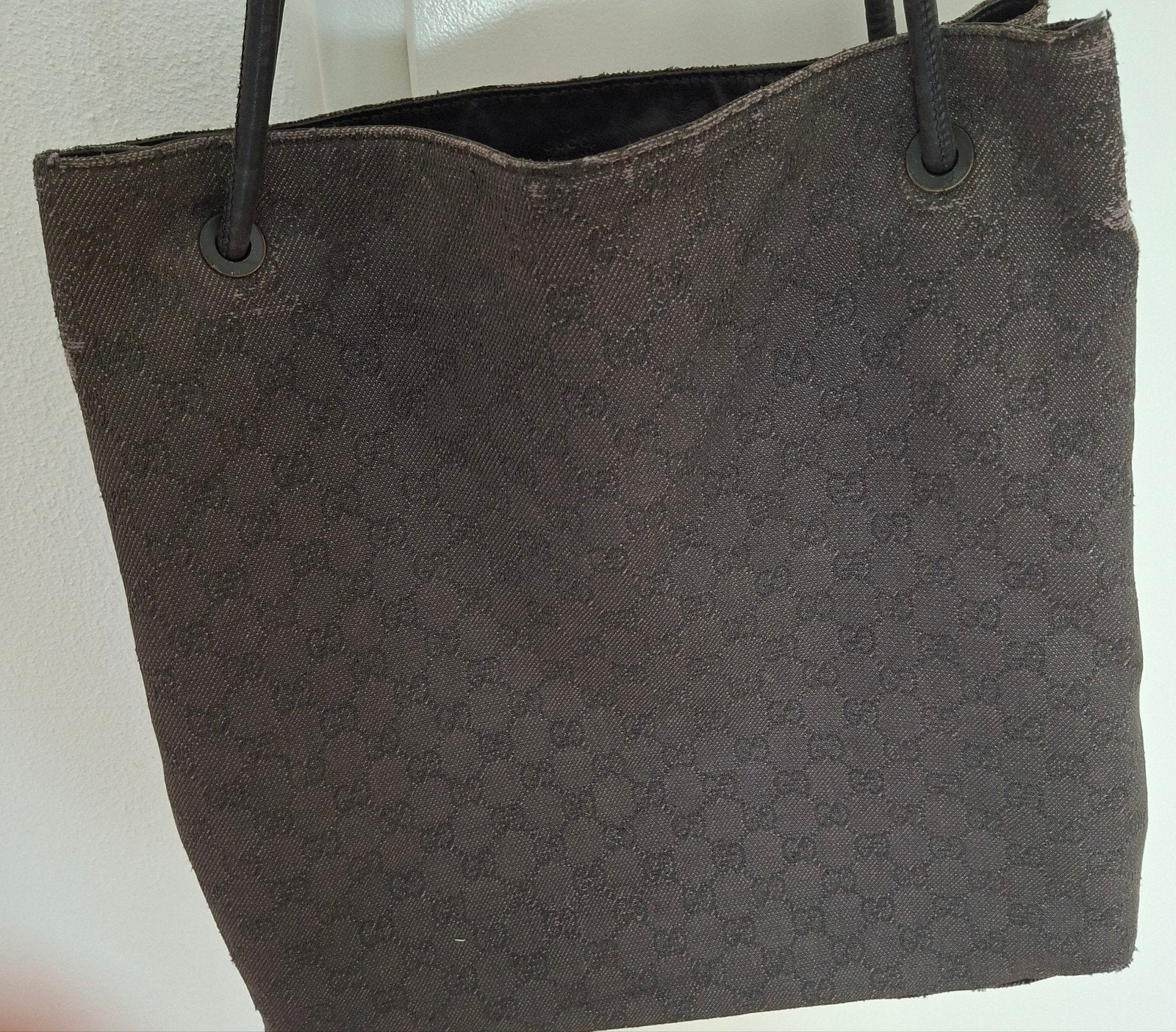 Gucci Shopper Tas - Vintage beginjaren 2000, Ophalen, Gebruikt, Zwart, Shopper