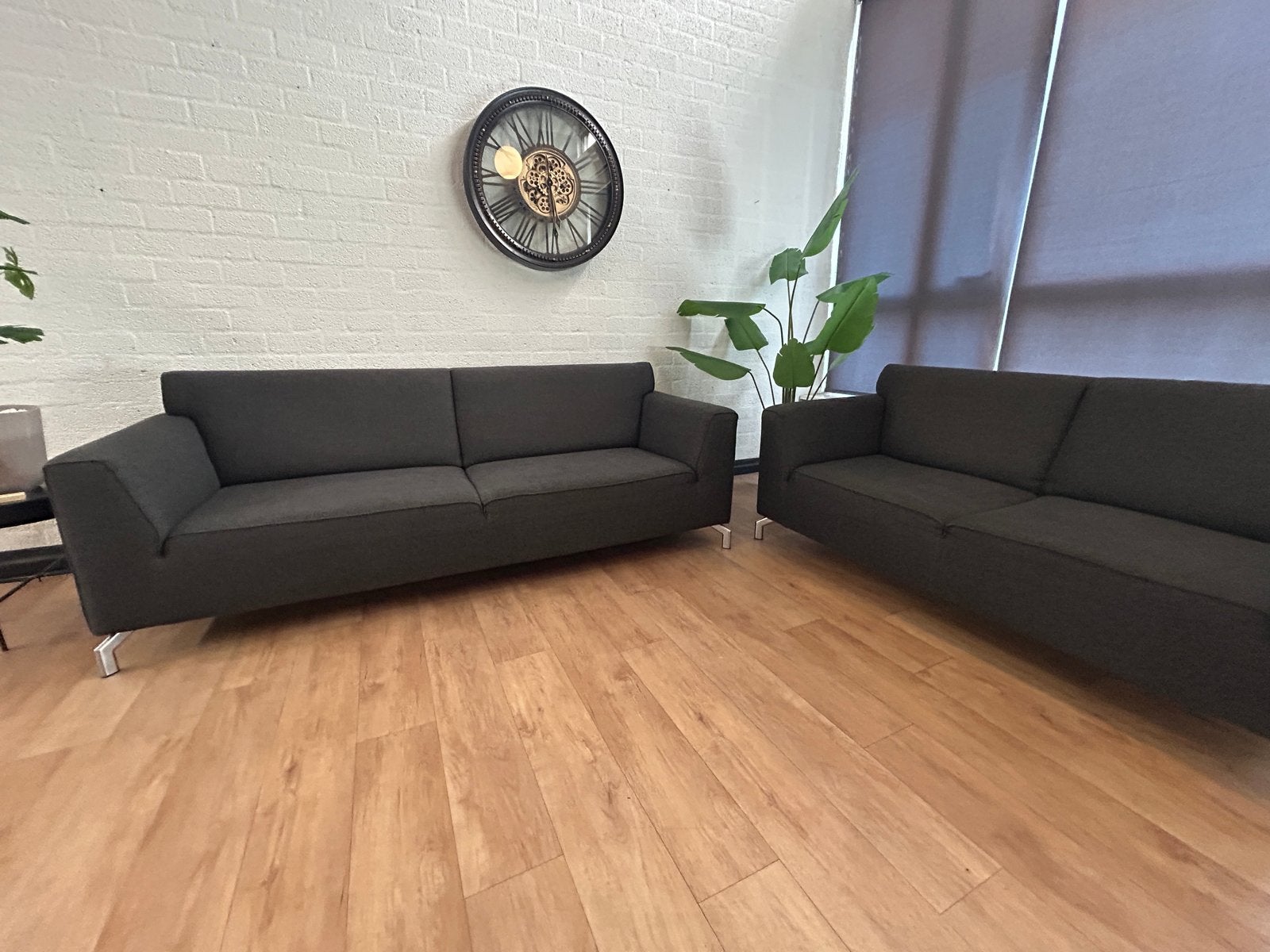 H&H Novara 1800 banken set – Forli Onyx stof –Prof gereinigd, Huis en Inrichting, Banken | Bankstellen, Driepersoons, 75 tot 100 cm
