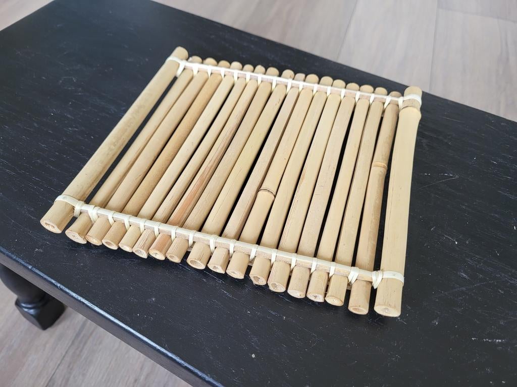 Bamboe onderzetter / bamboe dienblad / bamboe plankje, Ophalen of Verzenden, Zo goed als nieuw