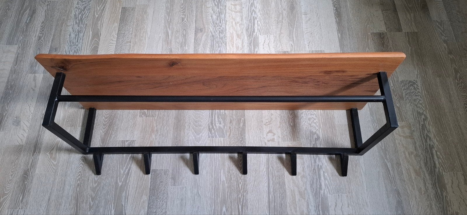 Industriële kapstok met acacia hout, Ophalen, Nieuw
