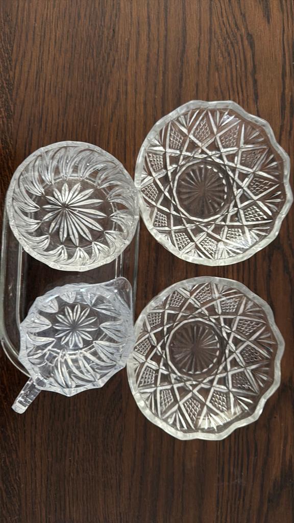 Schaaltjes + roomstel, Ophalen, Zo goed als nieuw, Glas of Kopje