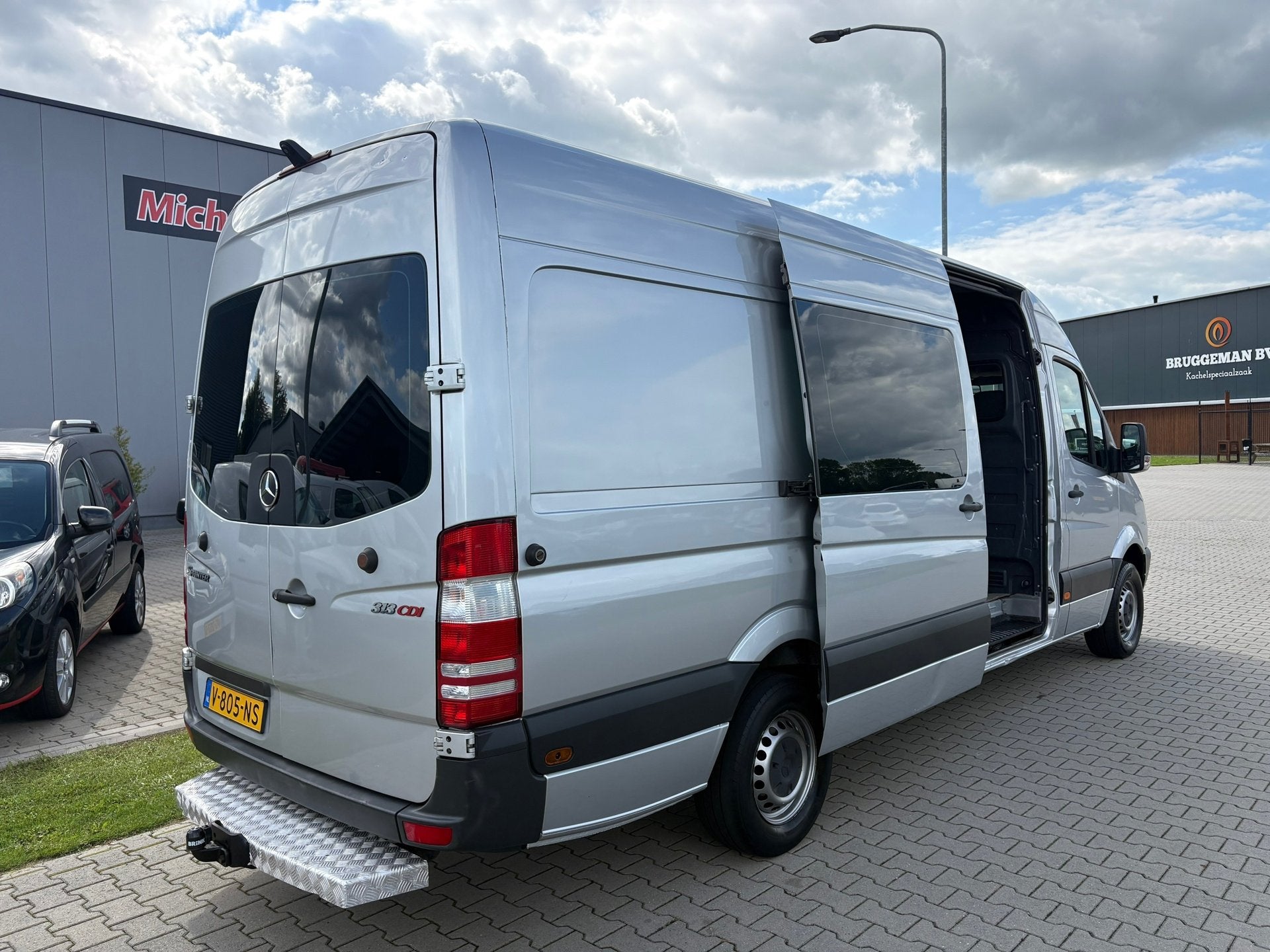 Mercedes-Benz Sprinter 513 2.2 CDI 432 L3H2 Airco, Auto's, Euro 5, Gebruikt, Zwart, 129 pk