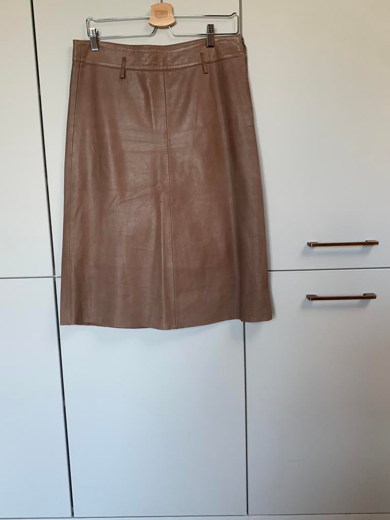 Humanoid leren rok M oudroze, Maat 38/40 (M), Verzenden, Zo goed als nieuw, Knielengte