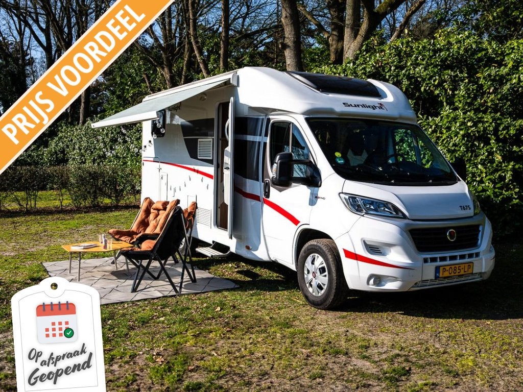 Sunlight T 67 S Sterk afgeprijsd!, Caravans en Kamperen, Campers, Sunlight, Ringverwarming, Fiat, Luifel
