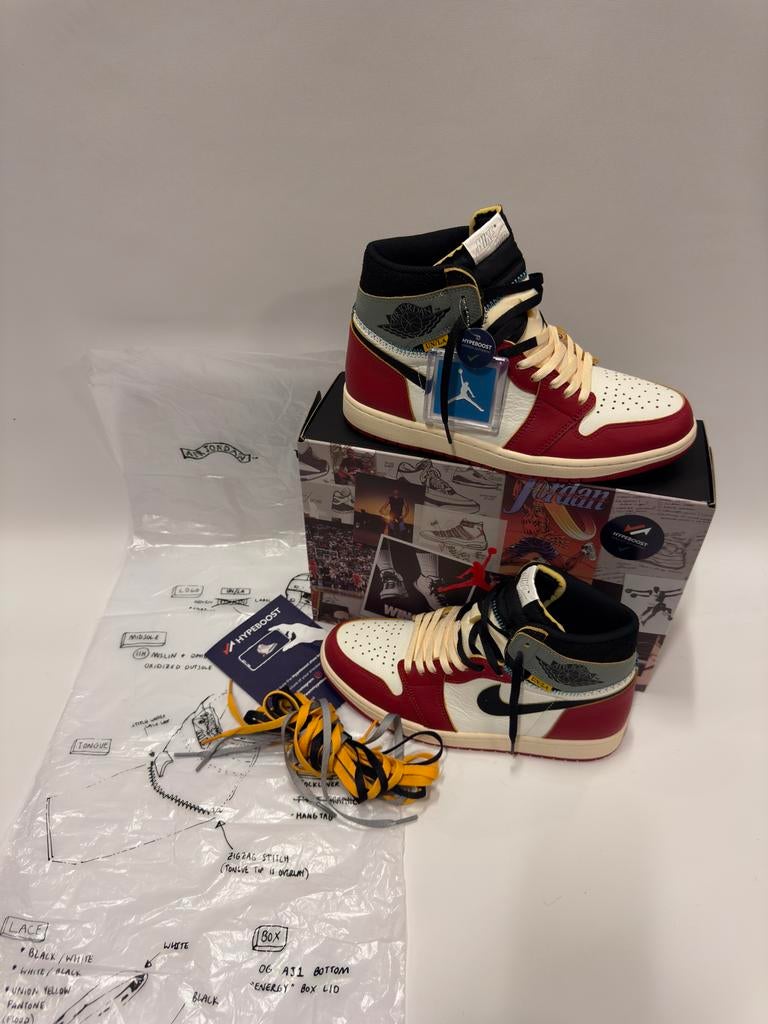 Jordan 1 High OG SP Union LA Chicago Shadow, size 44, Kleding | Heren, Schoenen, Overige kleuren, Sportschoenen, Nieuw, Ophalen of Verzenden