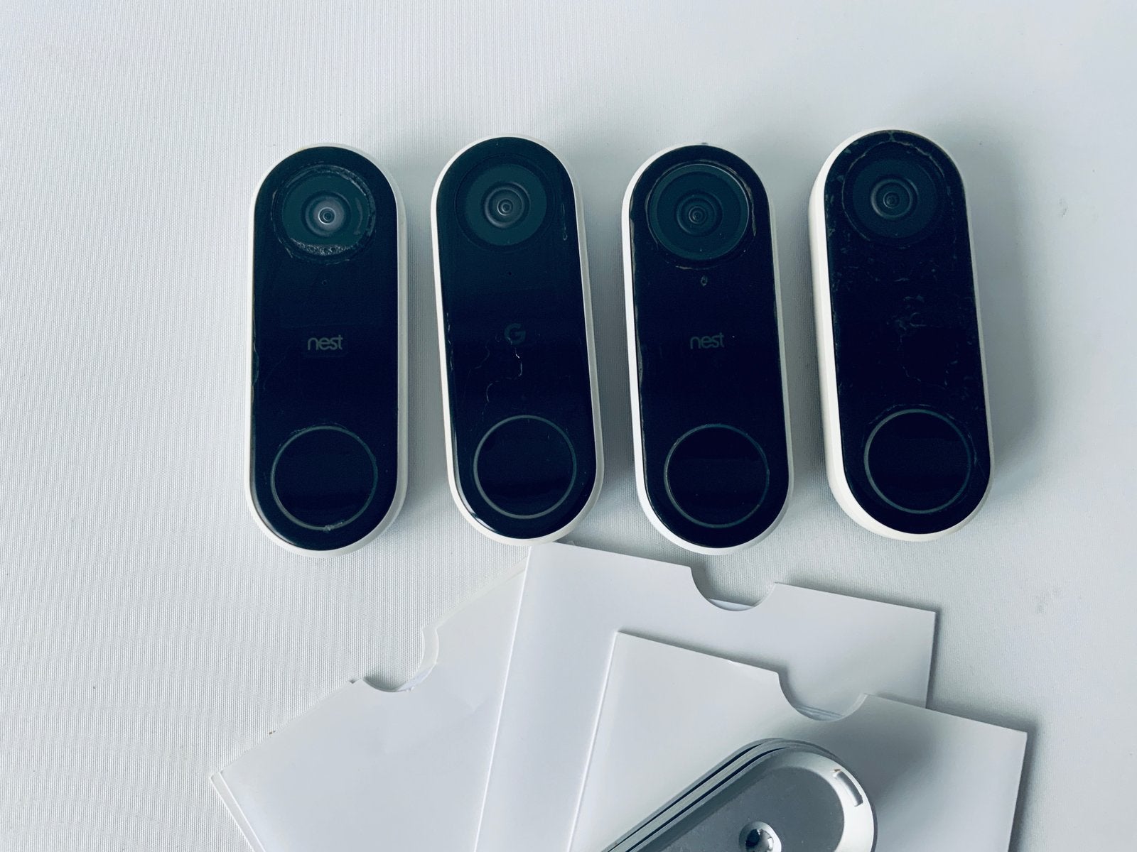4 x Google Nest Hello slimme deurbel, Ophalen, Ingebouwde camera, Gebruikt, Bedraad