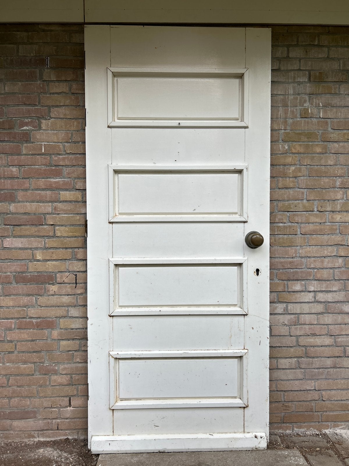 Massief hardhouten voordeur 212x92,5cm, Ophalen, Gebruikt, 80 tot 100 cm, Buitendeur