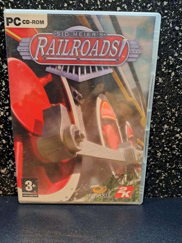 Sid Meier's Railroads! PC CD-ROM - Trein Simulatie Game, 1 speler, Ophalen of Verzenden, Zo goed als nieuw, Vanaf 3 jaar
