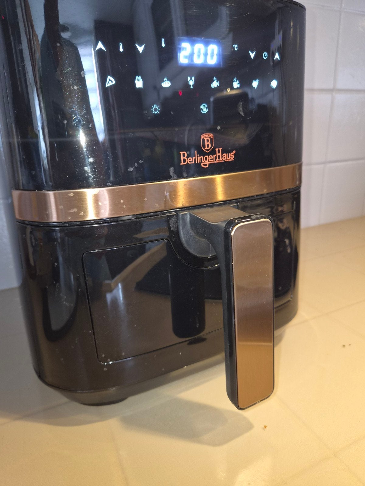 Berlinger Haus 5L Digitale Airfryer BH-9343, Ophalen of Verzenden, Gebruikt, Airfryer, 1500 gram of meer