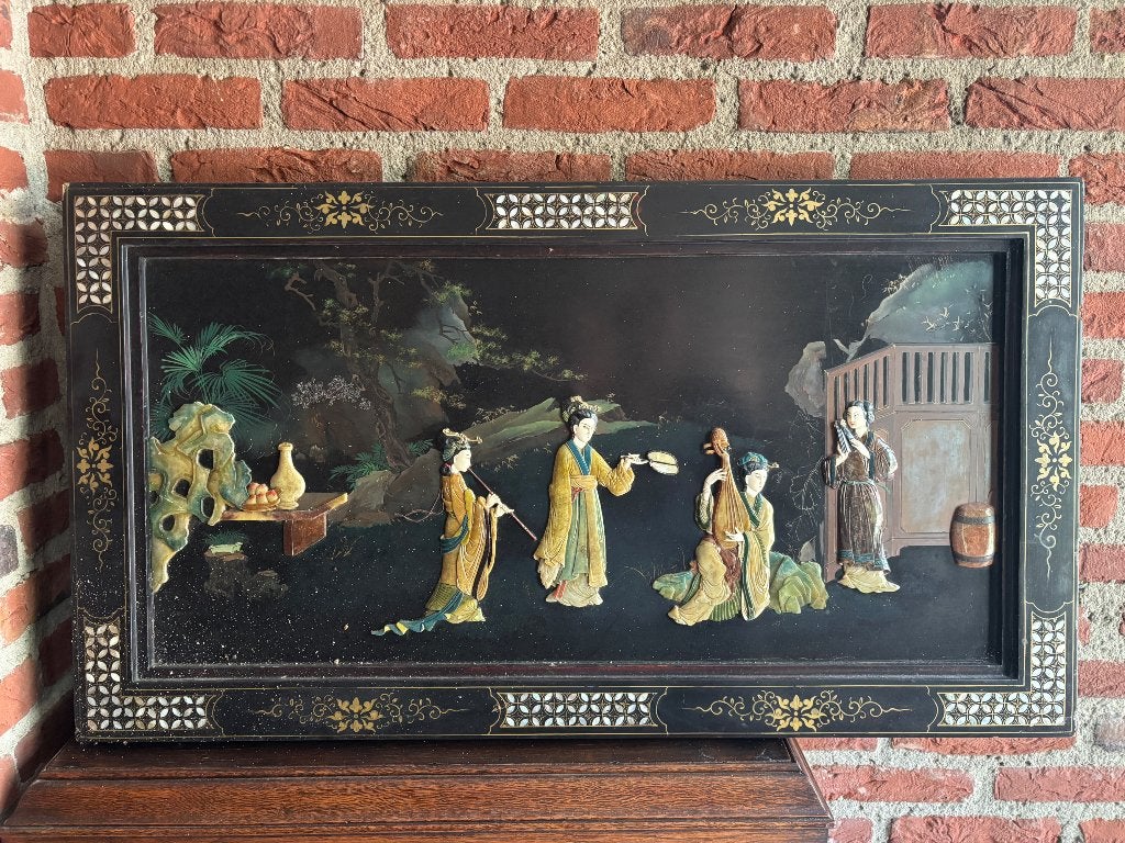 Aziatisch schilderij, Ophalen, Overige stijlen, Portret of Personen, Origineel werk