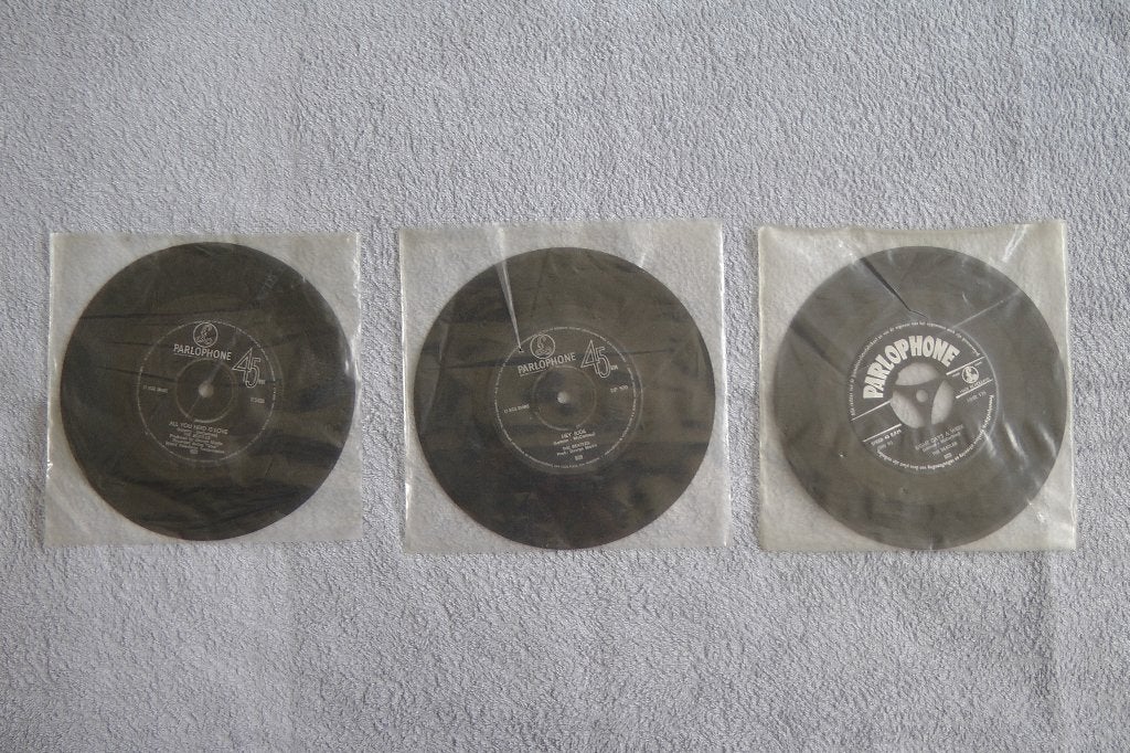 The Beatles – 3 fantastische leuke singles o.a. Hey Jude, Gebruikt, Originele persing, 7 inch, Ophalen of Verzenden