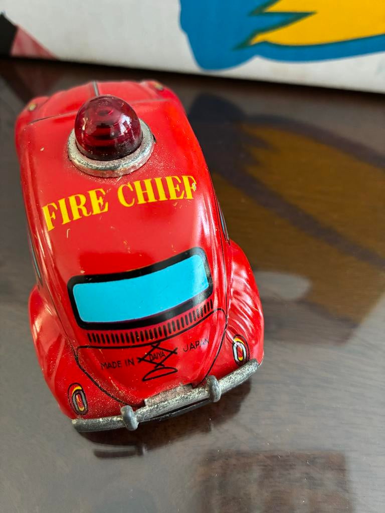 Rode "Fire Chief" speelgoedauto, Ophalen of Verzenden, Gebruikt