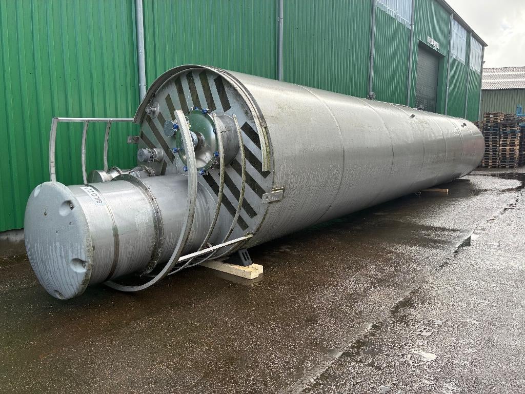 silo, trechter, opslagtank, bulkopslag, RVS316, Ophalen