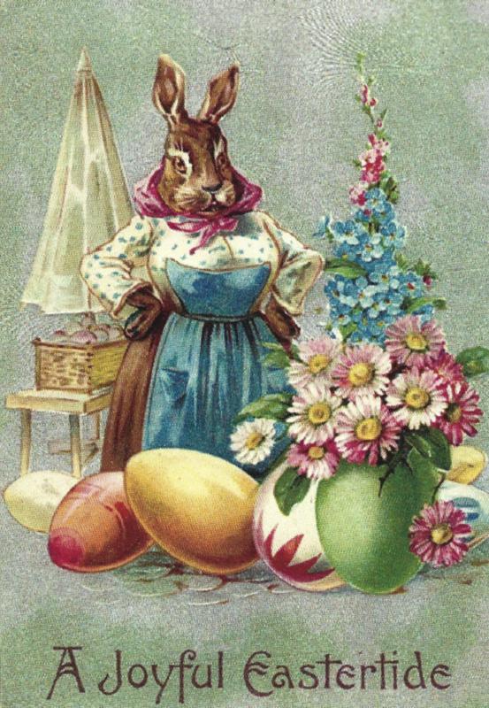 Pasen prentbriefkaart: A Joyful Eastertide {52}, Verzenden, 1980 tot heden, Ongelopen, Feest(dag)