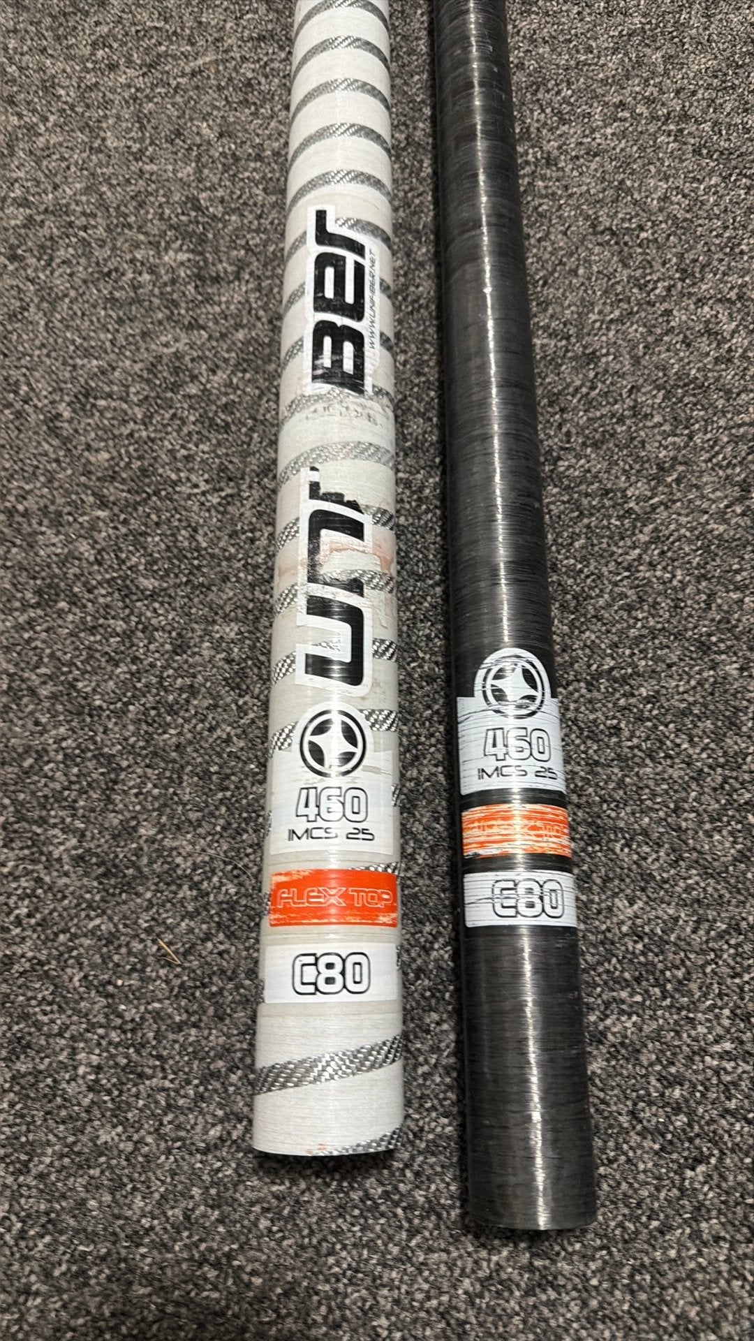 Diverse Windsurfmasten  80%,carbon,, Watersport en Boten, Ophalen, Mast, Zo goed als nieuw, Unifiber