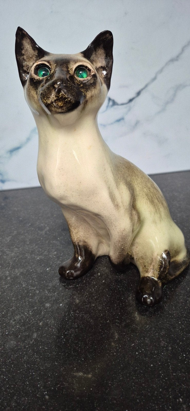 Winstanley England Siamese Kat Beeldje 25cm, Ophalen of Verzenden, Gebruikt, Hond of Kat, Beeldje of Figuurtje
