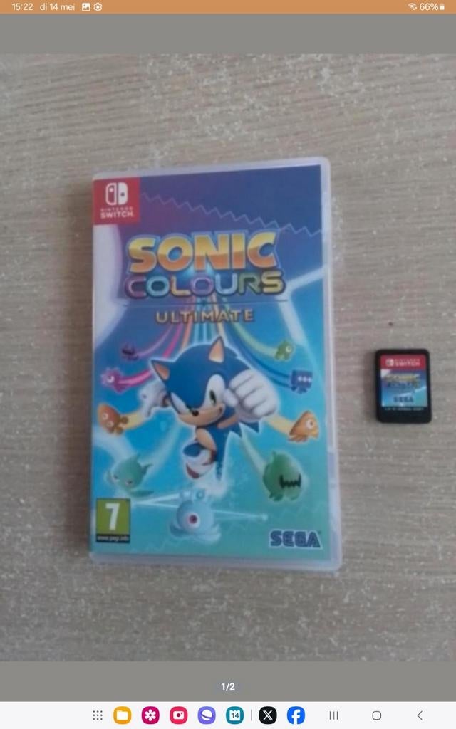 Switchspel Sonic Colours Ultimate, Avontuur en Actie, 1 speler, Ophalen of Verzenden, Zo goed als nieuw