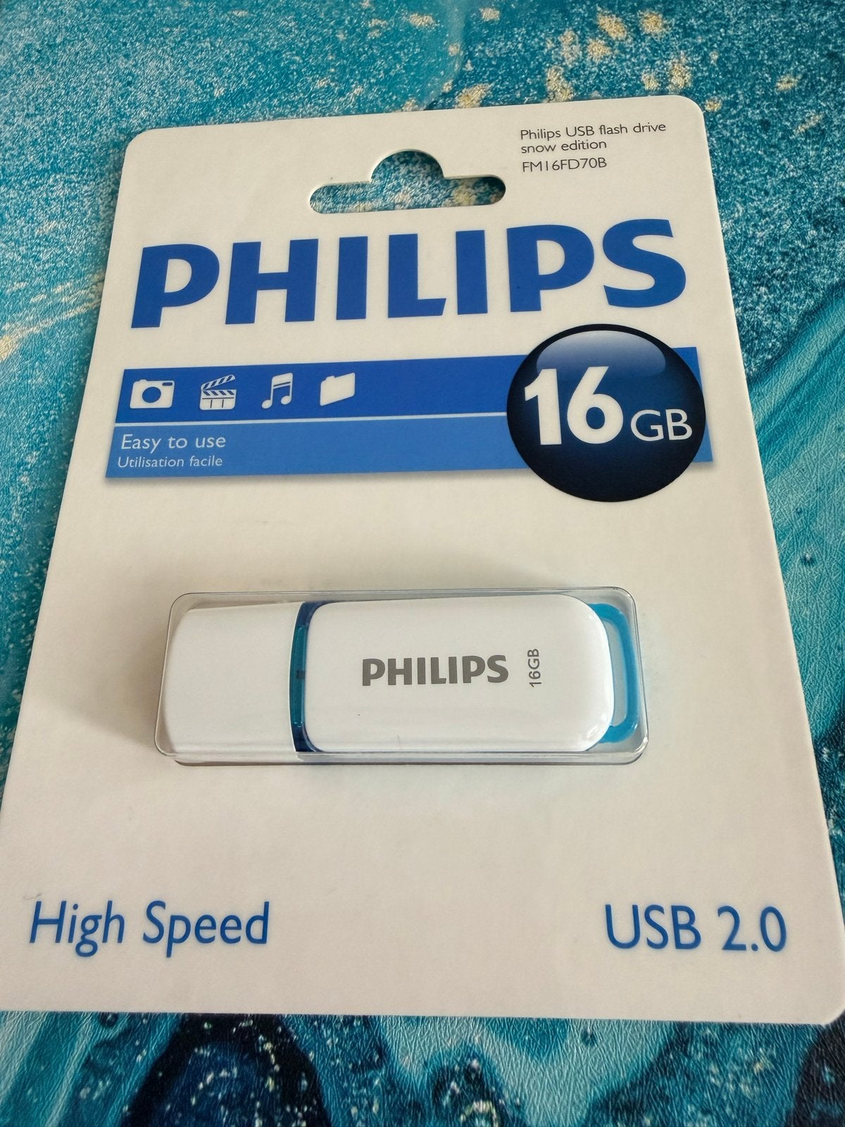 Philips USB Flash Drive Snow Edition 16GB USB 2.0, Computers en Software, Verzenden, Nieuw, 16 GB