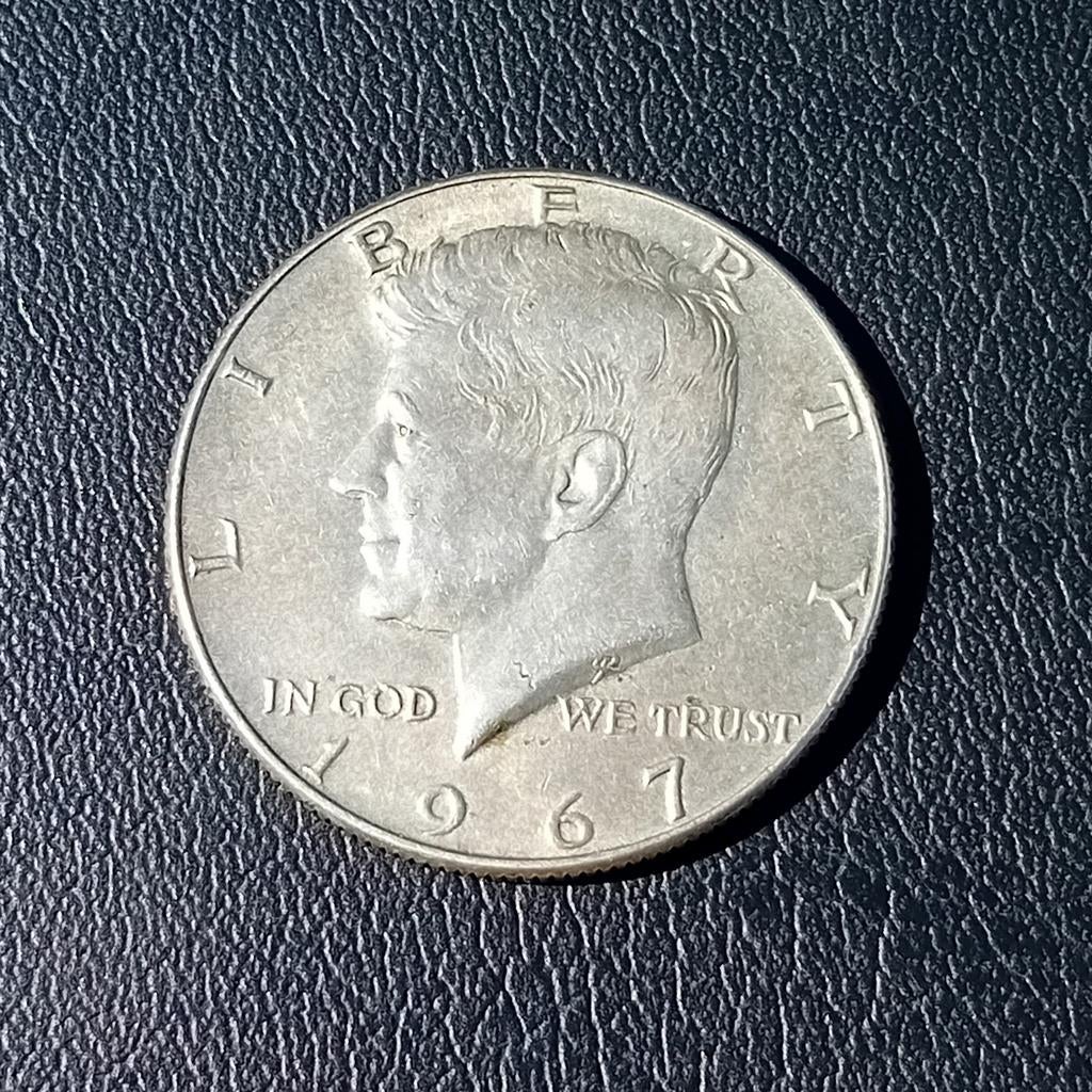 Half dollar 1967 Kennedy Zilver, Postzegels en Munten, Munten | Amerika, Ophalen of Verzenden, Noord-Amerika, Losse munt, Zilver