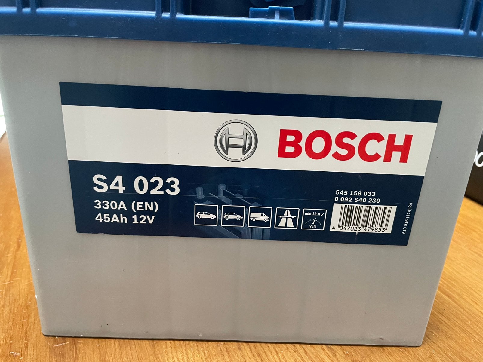 Bosch Accu S4 023 12V 45Ah 330A, Ophalen, Nieuw
